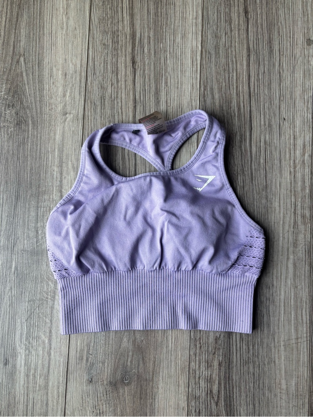 Gymshark Lavender Seamless Racerback Sports Bra